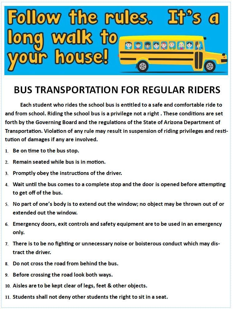 bus rules